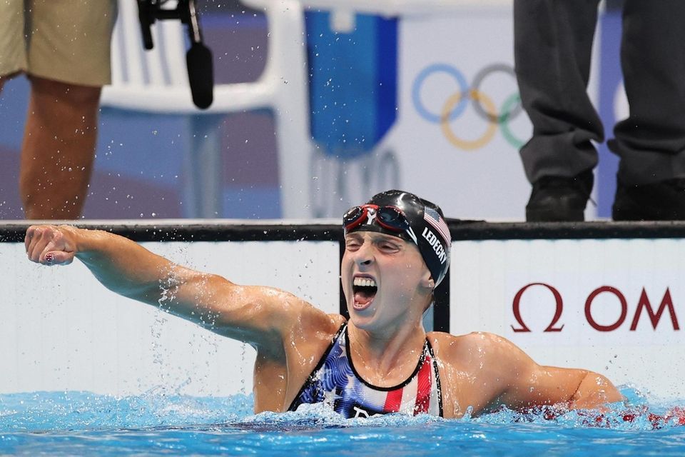 TOKYO, JAPAN - JULY 28: Katie Ledecky of