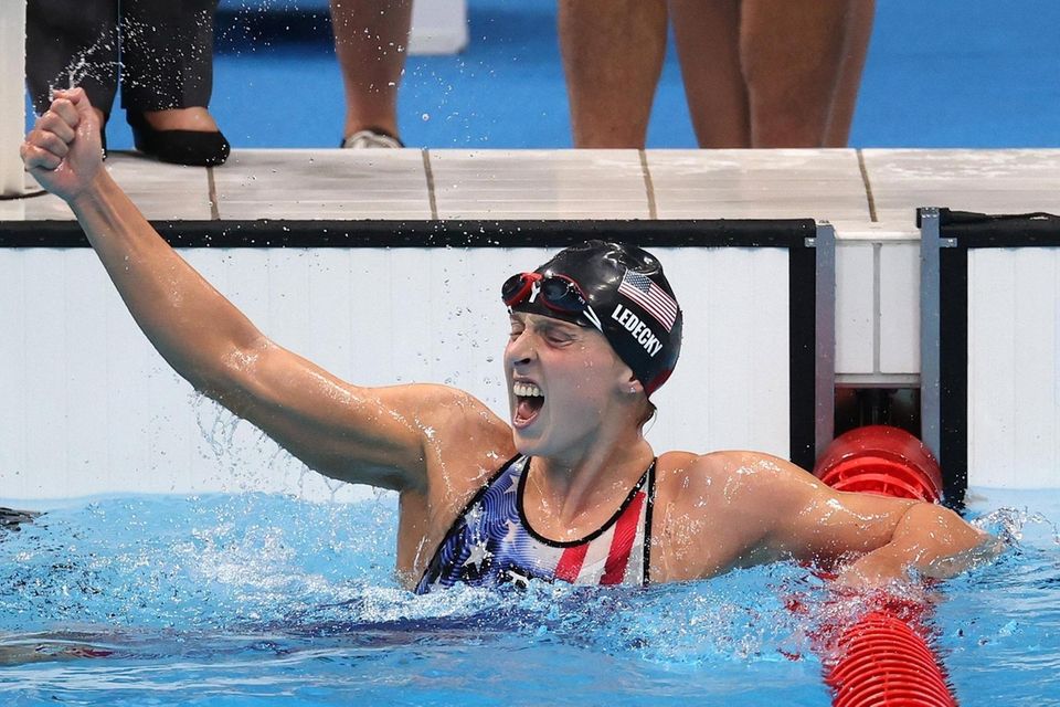 TOKYO, JAPAN - JULY 28: Katie Ledecky of