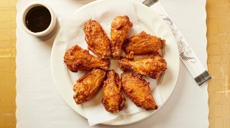 Fried chicken wings at Food Court Korea in