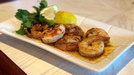 Grilled shrimp with lemon aioli at P.J. Harbour