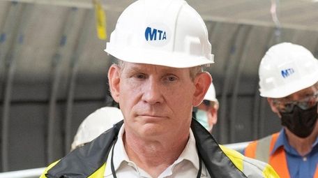 Janno Lieber during a tour of the East