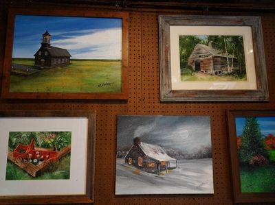 Paintings by artist Bill Kuchler, who is drawn