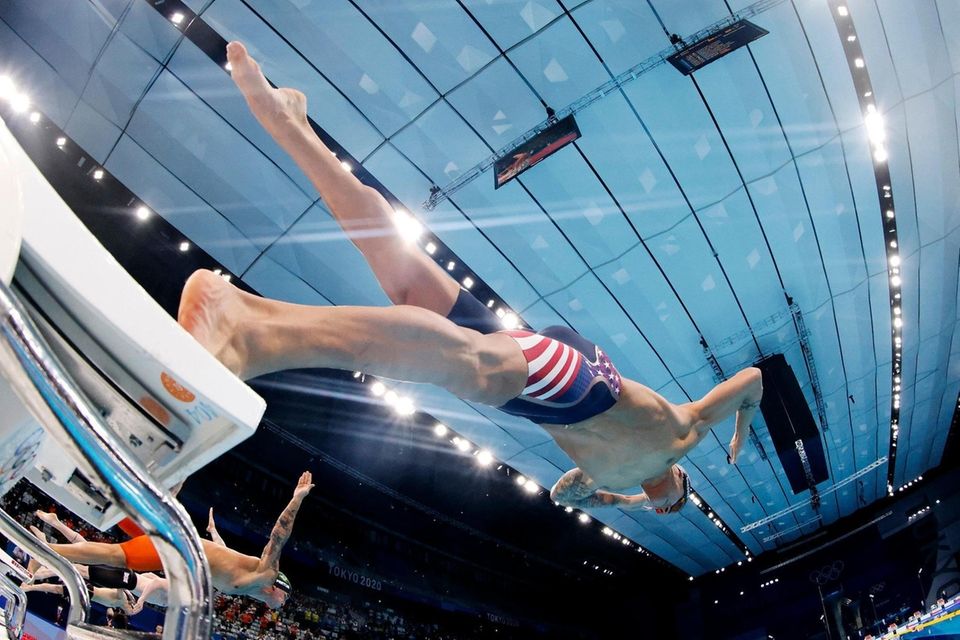 Caeleb Dressel of Team USA competes in the