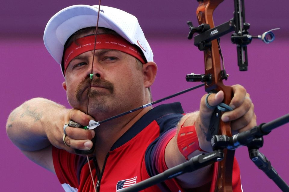 Brady Ellison of Team United States competes in