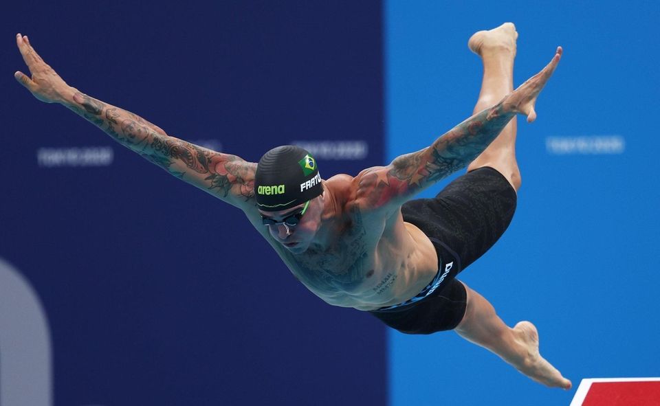 Bruno Fratus of Team Brazil competes in the