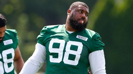 New York Jets defensive tackle Sheldon Rankins (98)
