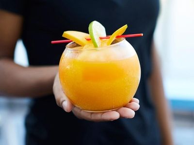 The mango margarita, Caribbean Island, Freeport, July 16,