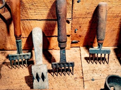 A collection of ice chippers attests to the