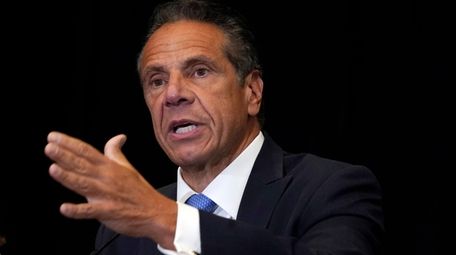 New York Gov. Andrew Cuomo speaks during a