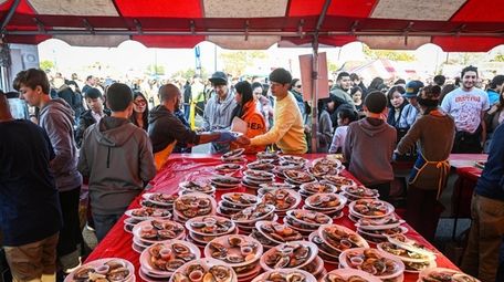 The Oyster Festival held in Oyster Bay, pictured