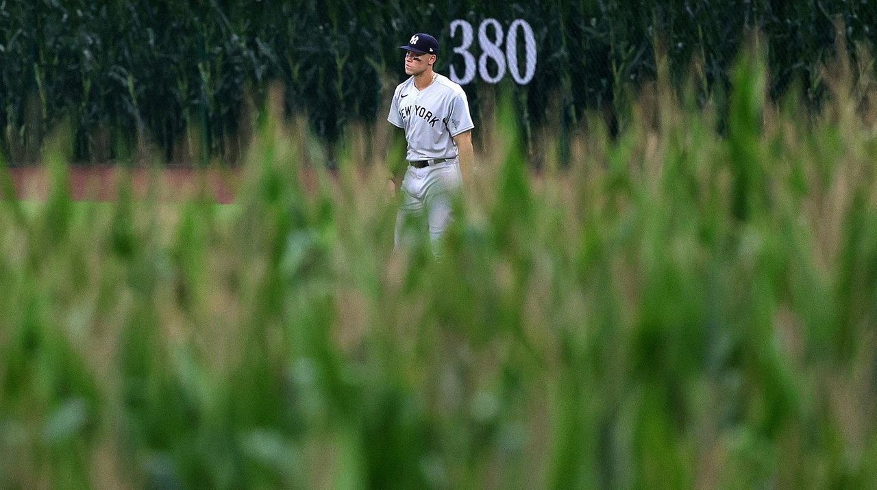 aaron judge field of dreams shoes