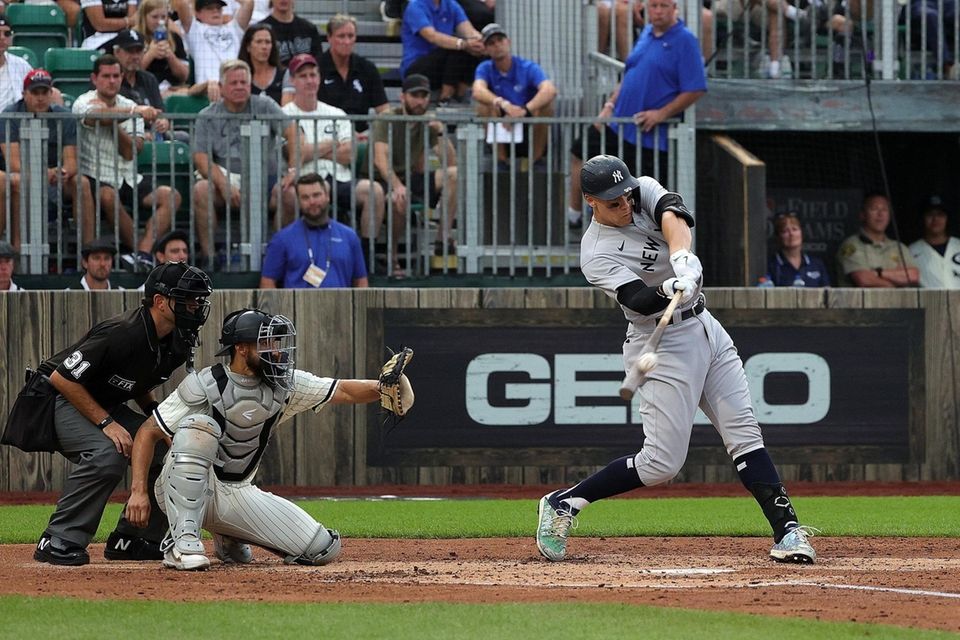 DYERSVILLE, IOWA - AUGUST 12: Aaron Judge #99