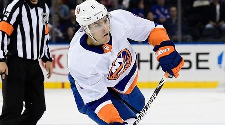 Ryan Pulock of the New York Islanders takes