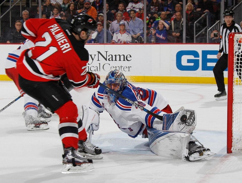 NEWARK, NJ - FEBRUARY 23: Henrik Lundqvist #30