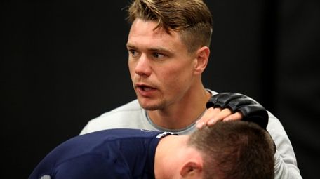 Chris Wade during a training session at Long