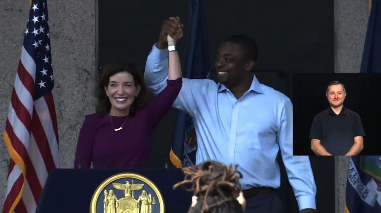 Gov. Kathy Hochul on Thursday introduced State Sen.
