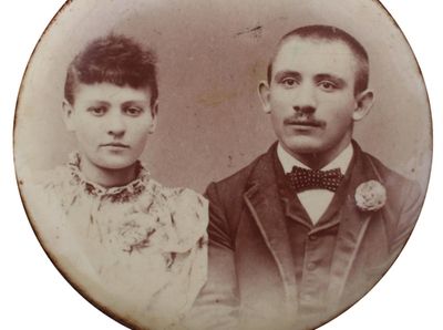 Photo of Elias and Rebecca Golden. Elias was