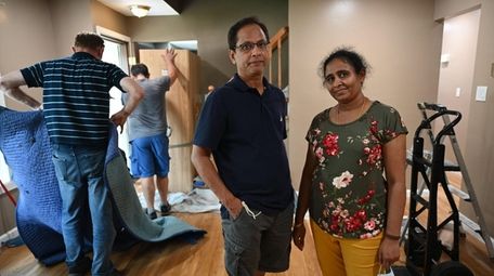 Harisankar and Tanuja Rasaputra at their new home