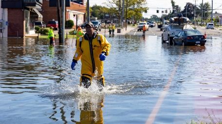 Nassau County police on Sept. 2 clear abandoned
