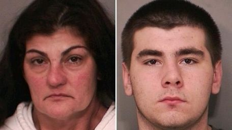Denise Burke, left, and Jamie Burke, right, both