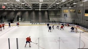 The Islanders held their first on-ice training camp
