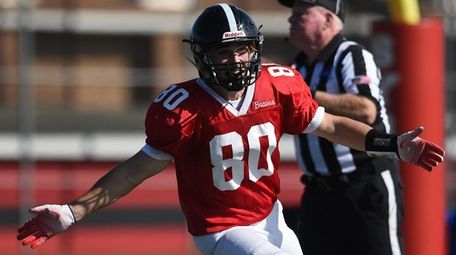 Luca Cutolo made one of four touchdown receptions