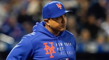 FILE - New York Mets manager Luis Rojas