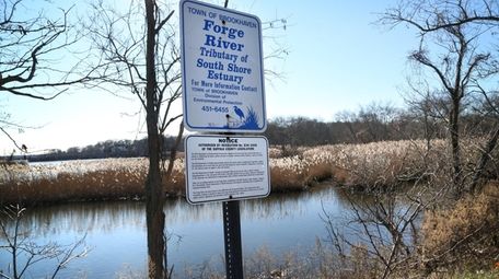 The Forge River is seen from Montauk Highway