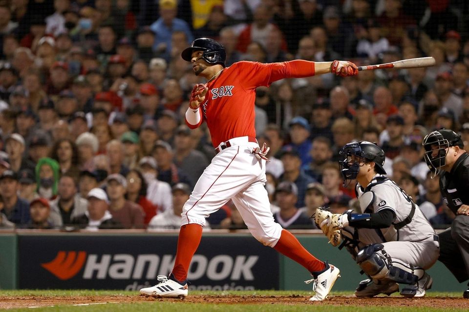 BOSTON, MASSACHUSETTS - OCTOBER 05: Xander Bogaerts #2
