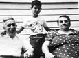 Thomas Fasullo, age 8, with his grandparents Jack