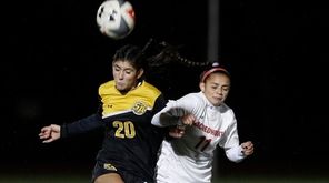 Eva LaVeccchia #20 of St. Anthony's and Gabriela