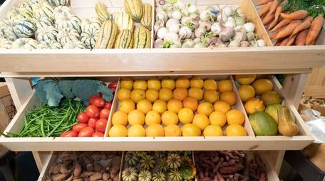 Fresh fruits and vegetables at Southold CAST