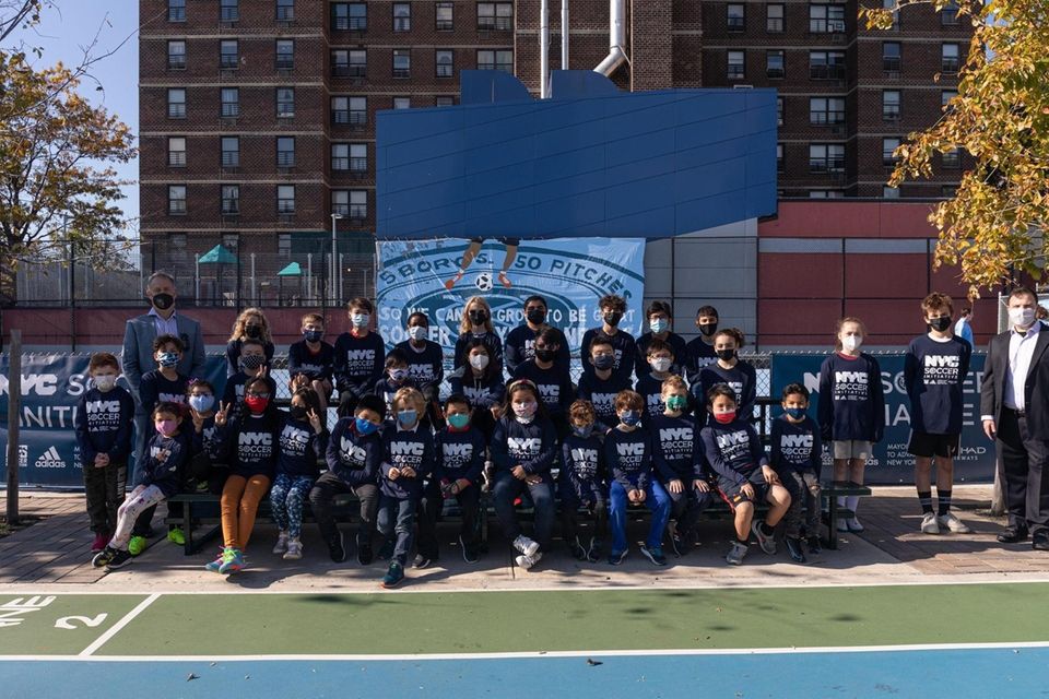 Scenes from the unveiling of NYCFC's mini pitch