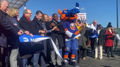 Officials on Tuesday celebrated the new Elmont LIRR