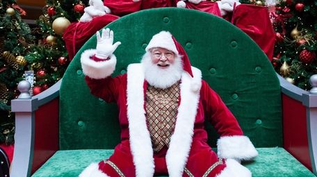 This year, Roosevelt Field's Santa Claus can sit