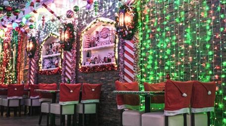 A look at the decor from Christmas Club
