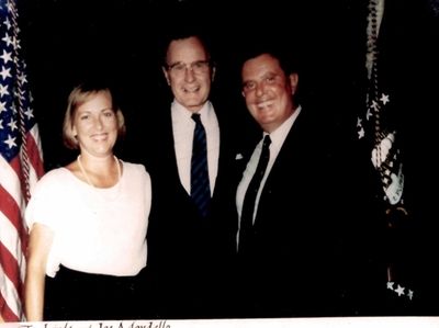 Joseph and Linda Mondello with George H.W. Bush