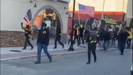 Members of the neo-fascist group the Proud Boys