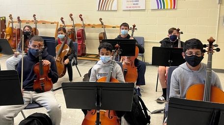 Orchestra students at Selden Middle School have been