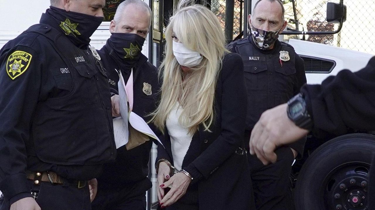 Dina Lohan left a courthouse in Mineola on