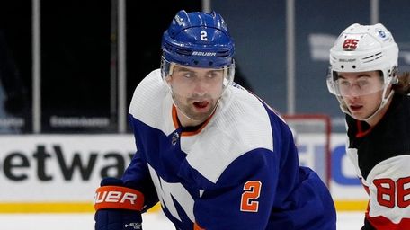 Former Islander Nick Leddy, now with Red Wings,