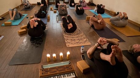 Try a candlelight yoga class at The Funky