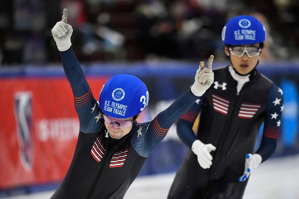 KEARNS, UTAH - DECEMBER 19: Ryan Pivirotto celebrates