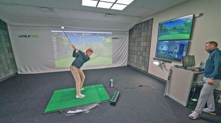 Indoor golf lessons can be had at both