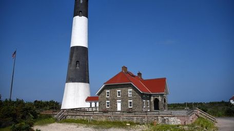 A view of the Fire Island Lighthouse. Visitors