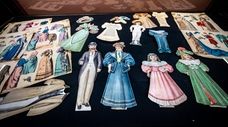 Paper dolls shown at the opening day of