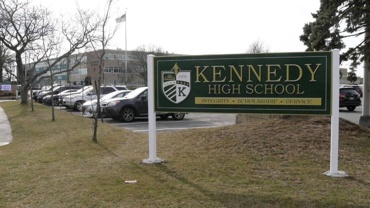 Students and faculty of John F. Kennedy High School in Bellmore share