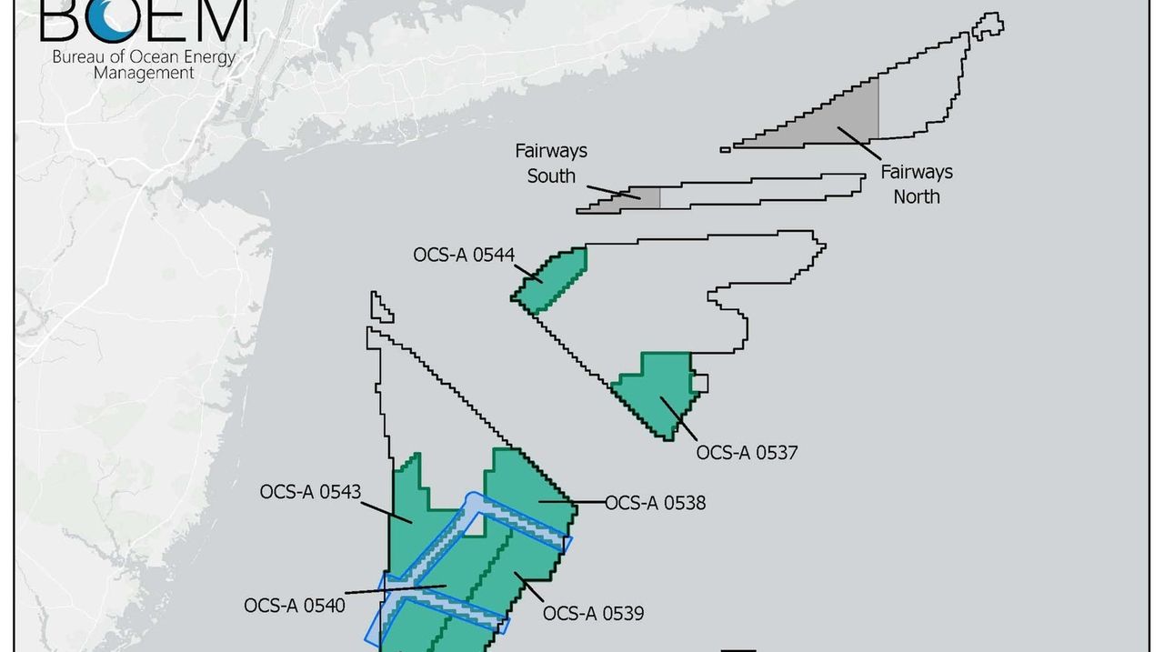 U.S. announces auction for wind-energy leases off LI, NJ coasts