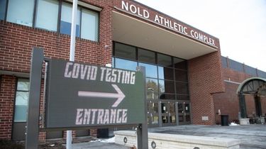 A state-run COVID-19 testing site opened at Farmingdale