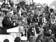 The Rev. Dr. Martin Luther King Jr. delivers